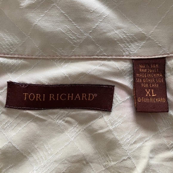 Tori RICHARD 100% Silk Aloha Hawaiian Hula Girl Short Men XL - Picture 5 of 6